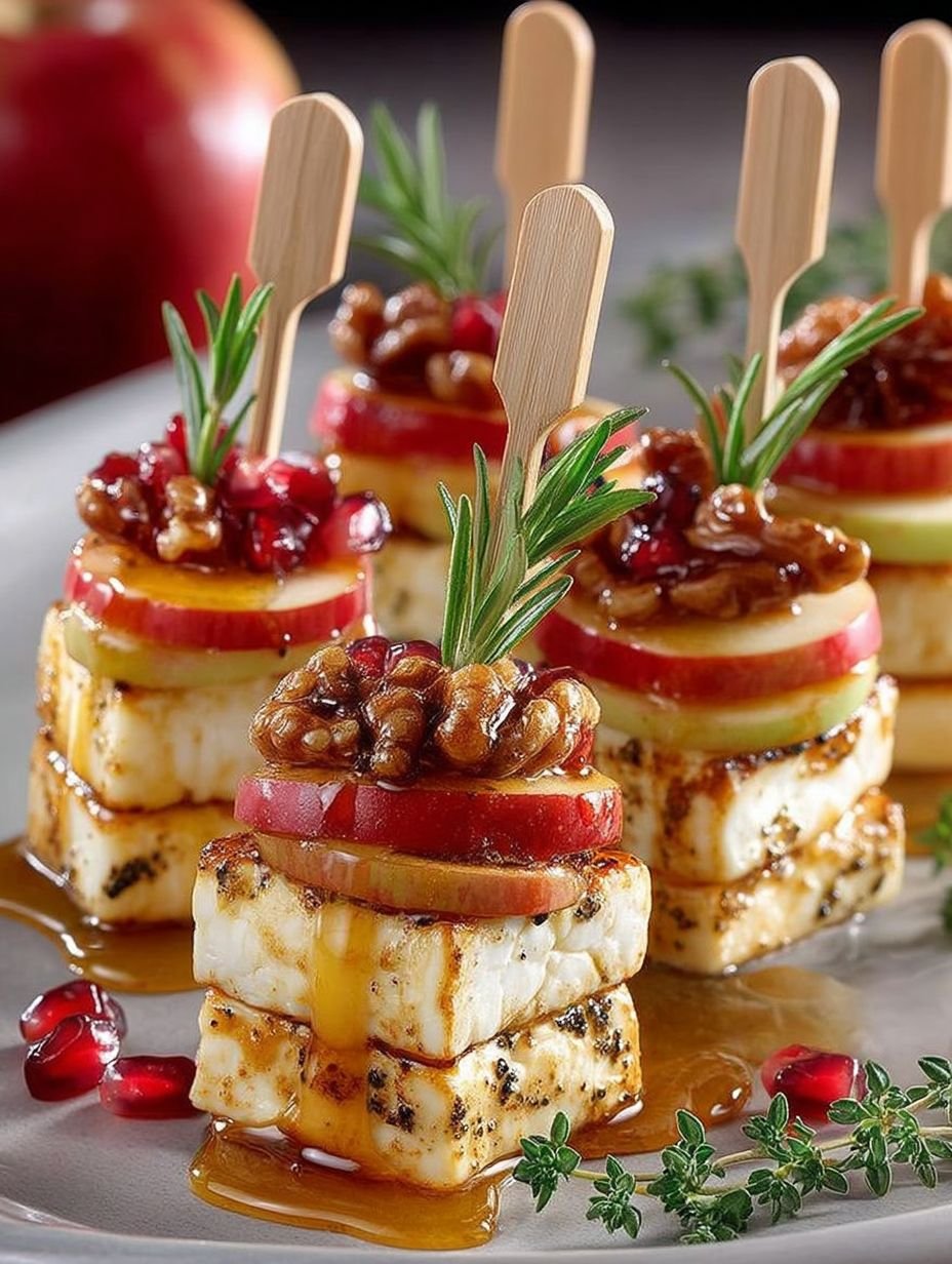 Herzhafte Apfel-Camembert-Spieße image 2