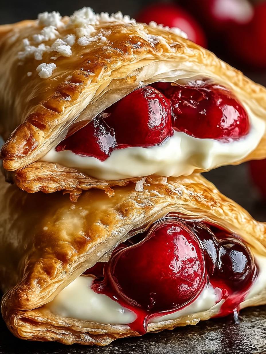 Kirschtaschen mit Frischkäsefüllung image 2