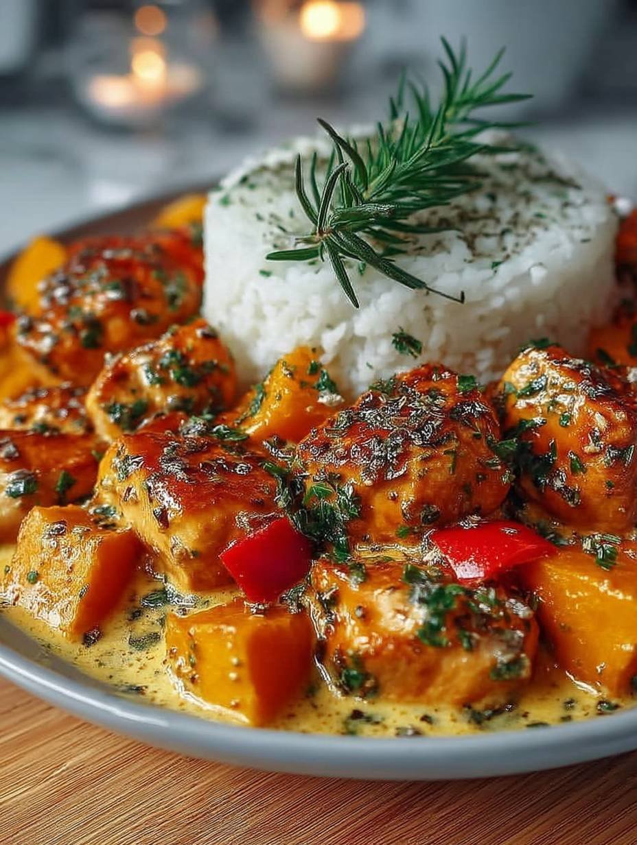 Kürbis Hähnchen Pfanne image 2