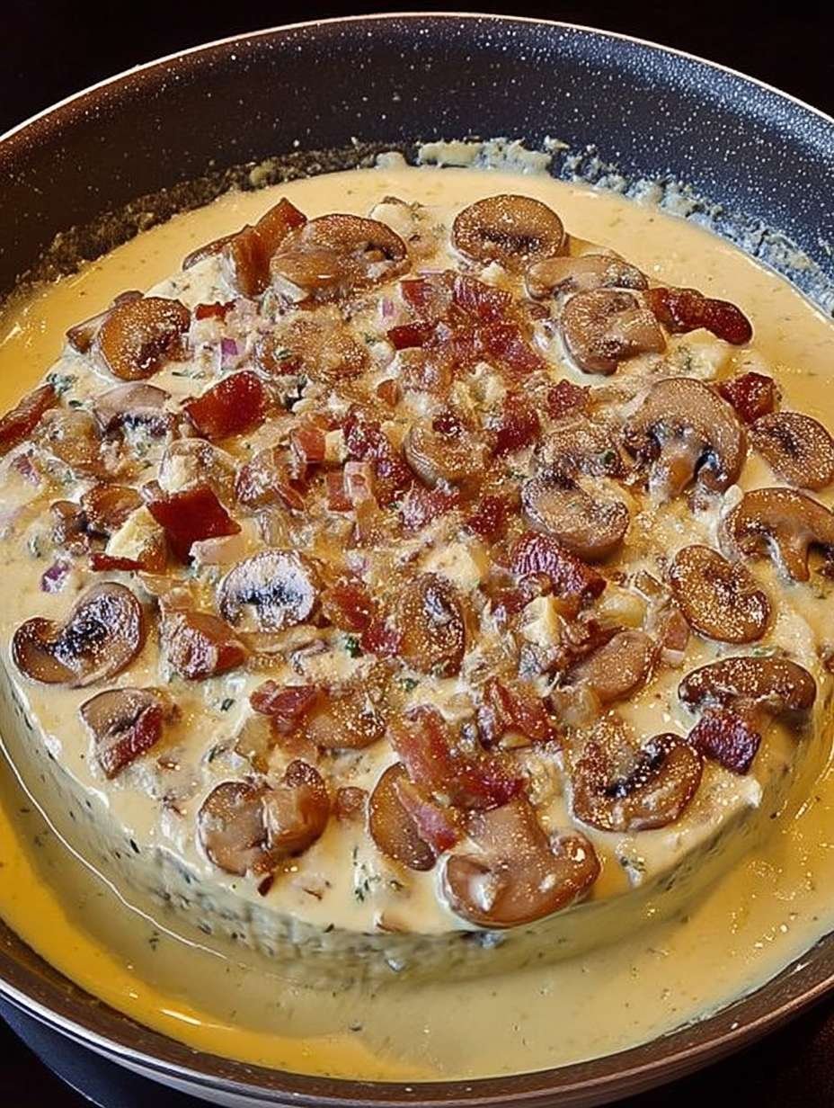 LEBERKÄS MIT CHAMPIGNON – ZWIEBEL – SAHNE – SOSS image 2