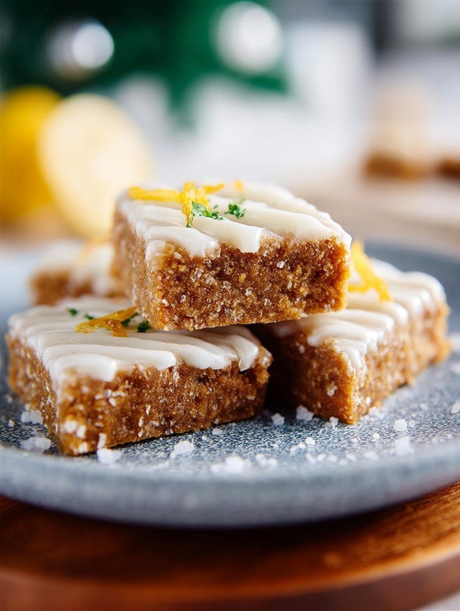 Lebkuchenbissen -schnell & saftig mit zitroniger Glasur image 2