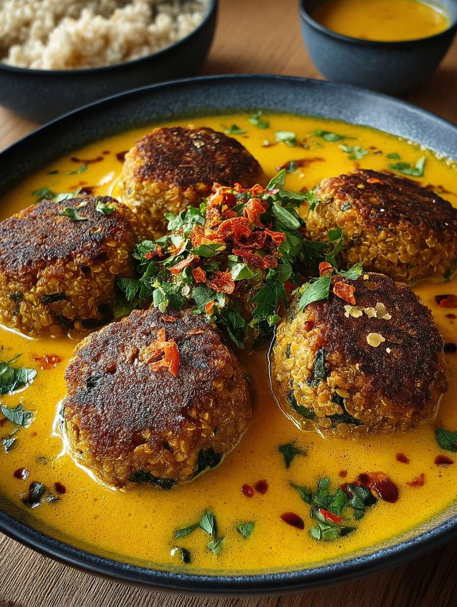 Linsenbällchen in Curry-Sauce image 2