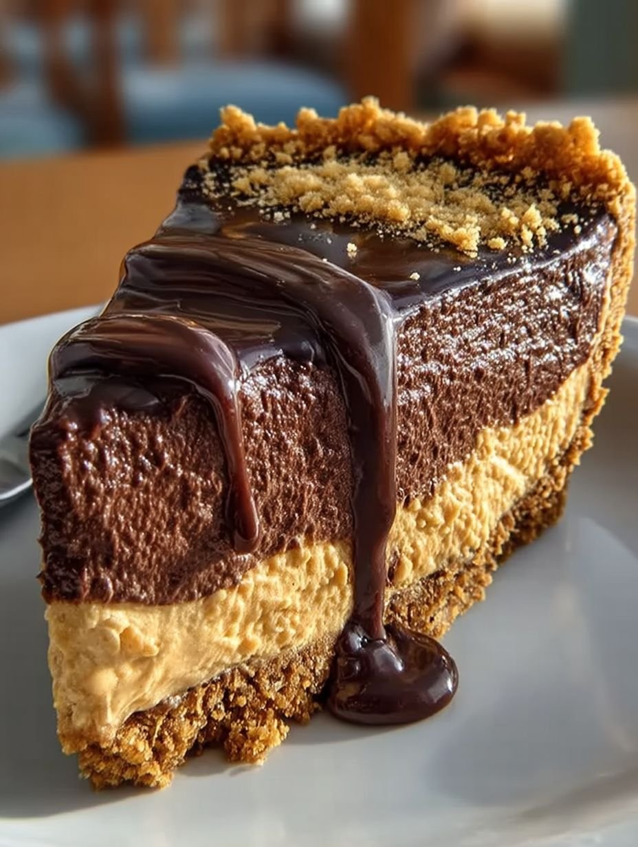 No-Bake Chocolate Peanut Butter Pie image 2