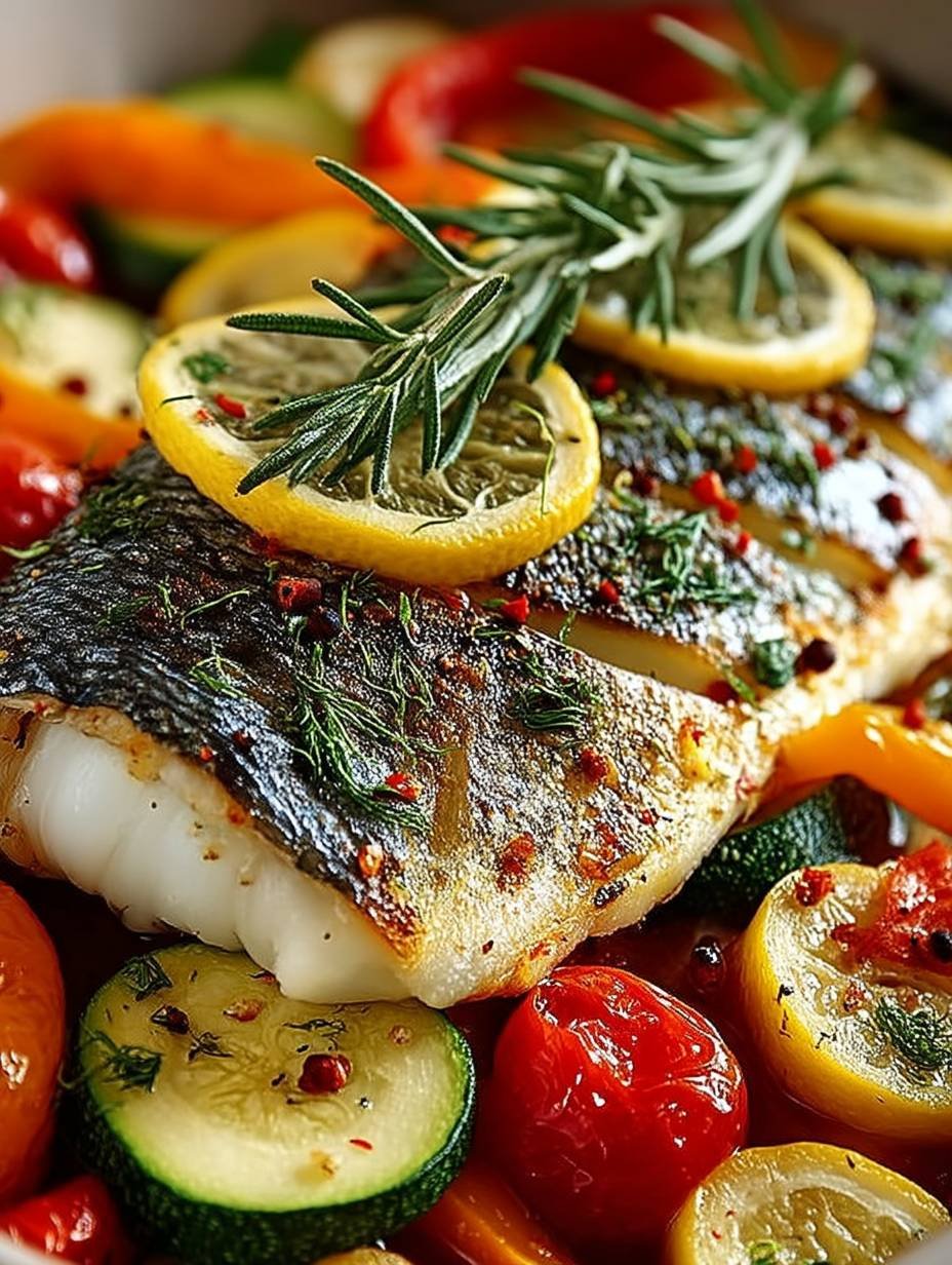 Ofen-Dorade mit Gemüse lecker! image 2