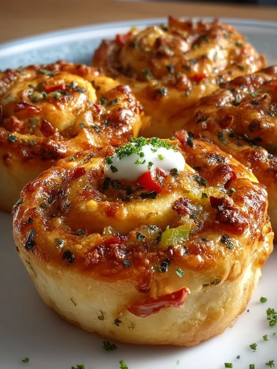 Pizzabrötchen mit Schmand image 2