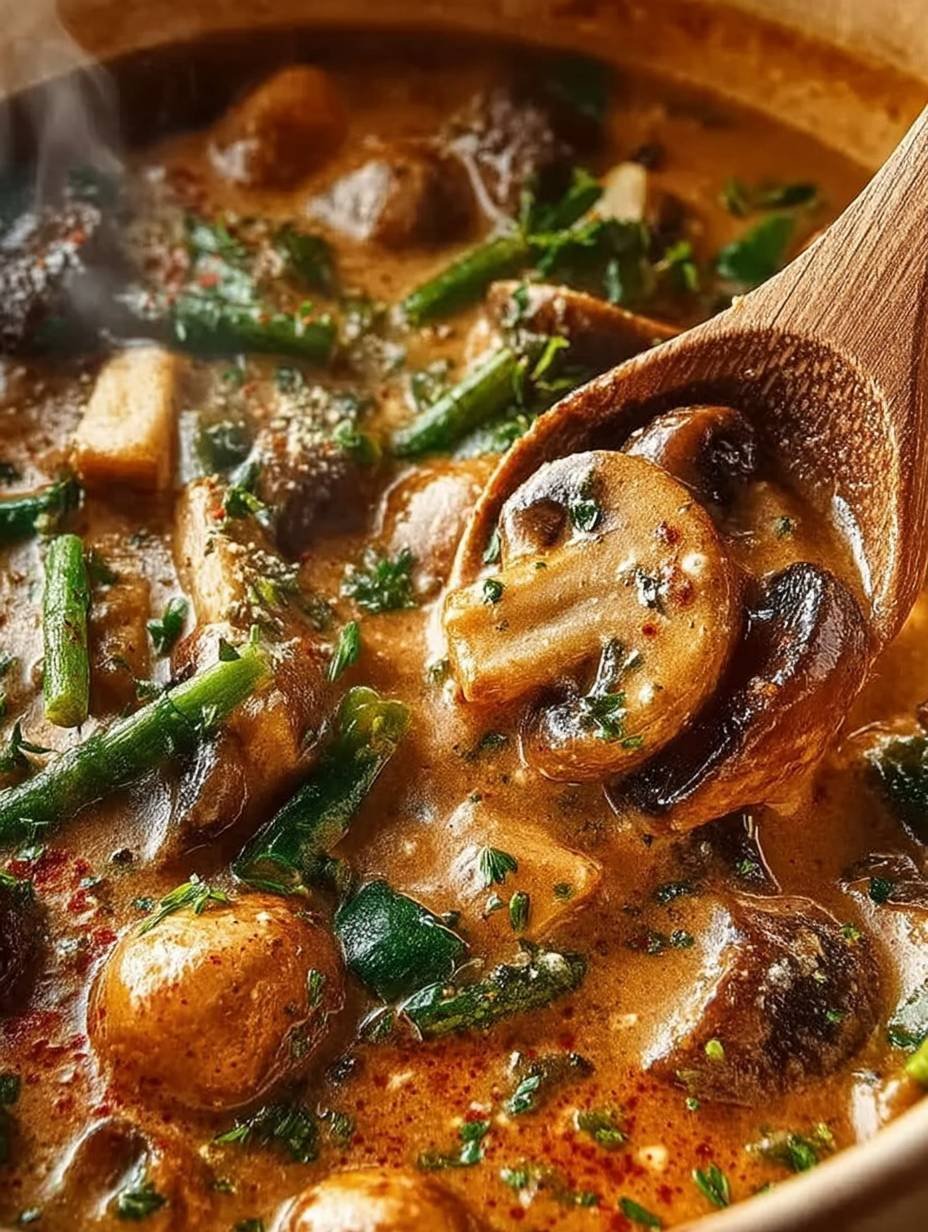 Veganes Lauch-Pilz-Gulasch image 2