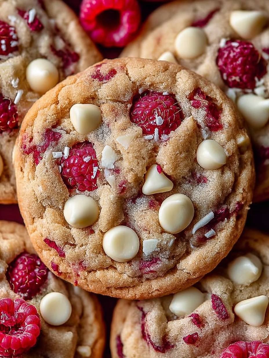 Weiß Schoko Himbeer Kekse image 2