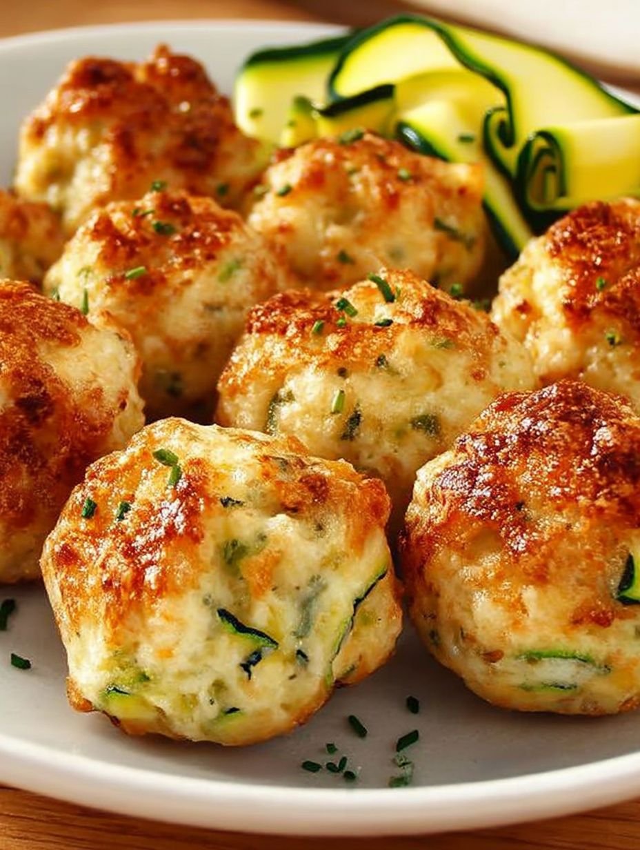 Zucchinibällchen mit Käse zum abnehmen image 2