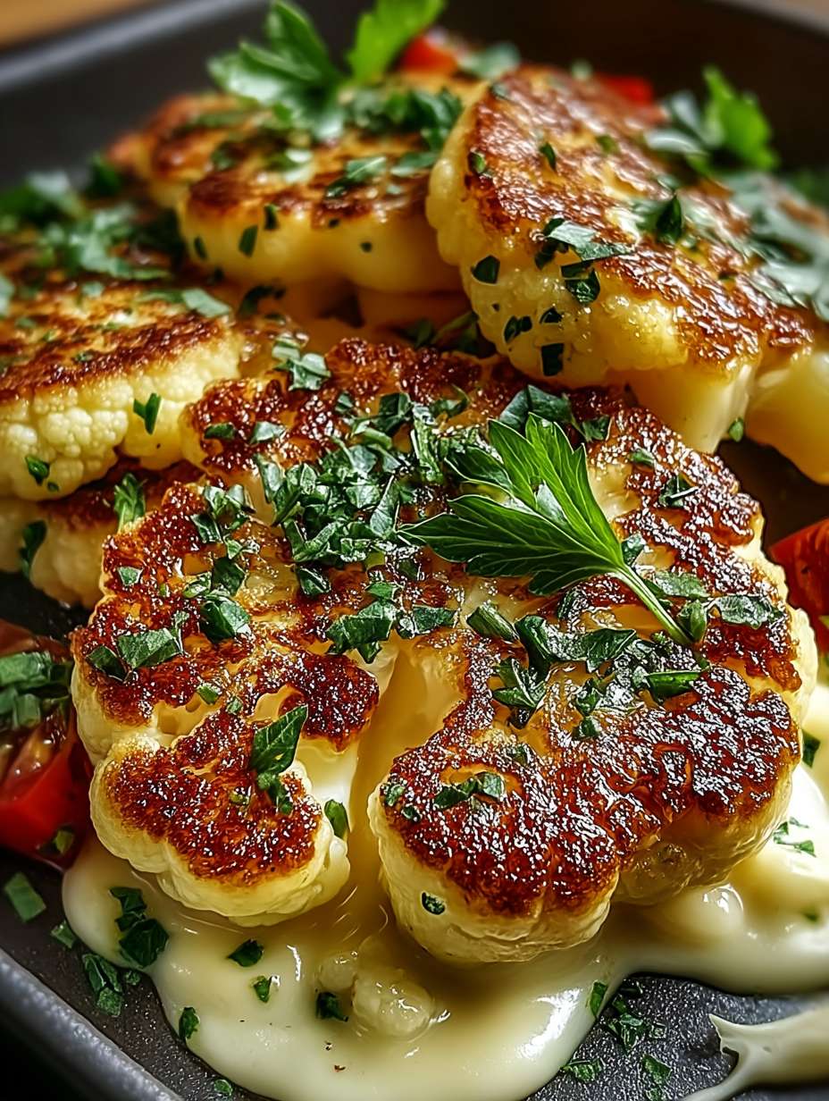 BLUMENKOHLSTEAKS MIT MOZZARELLA image 2