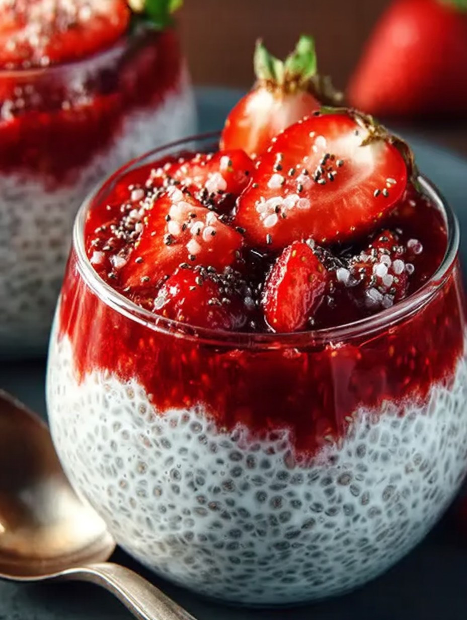 Chia-Pudding mit Skyr und Erdbeeren image 2