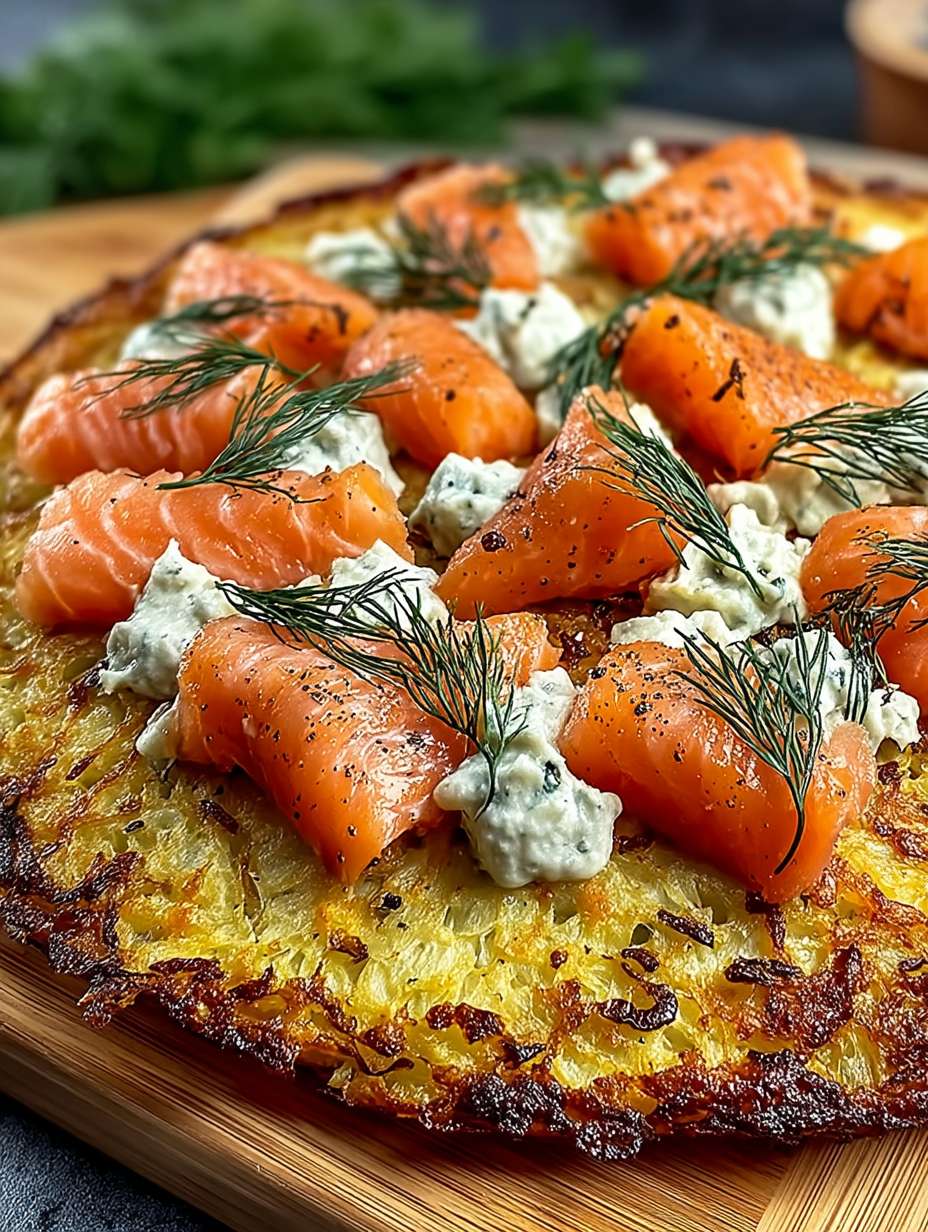 Kartoffelpizza mit Lachs image 2