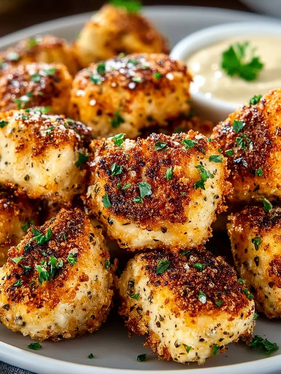 Knusprige Airfryer-Knoblauch-Parmesan-Hähnchenbites: Der beste Snack für jeden Anlass! image 2