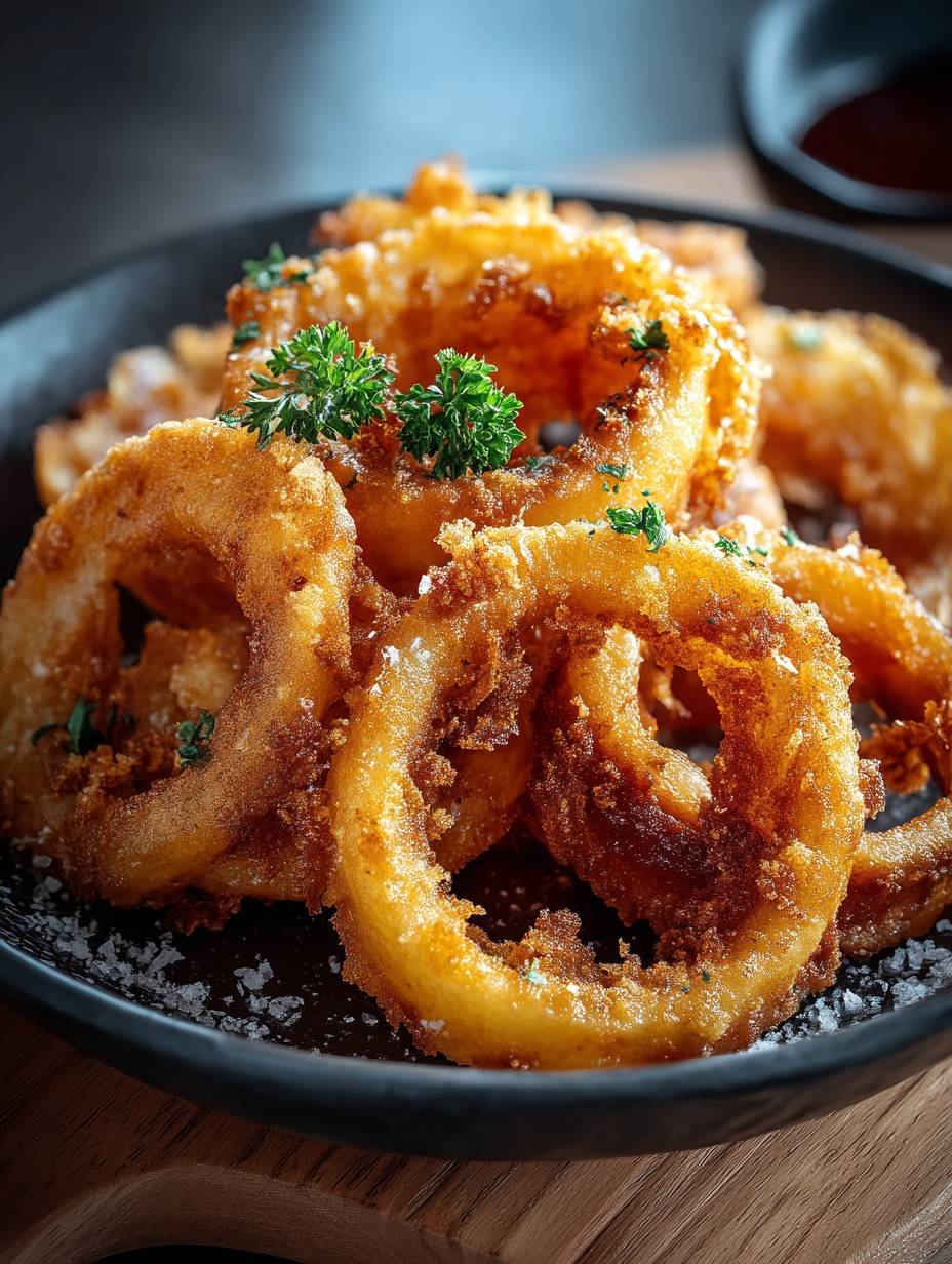 Krosse Zwiebelringe aus der Heißluftfritteuse image 2