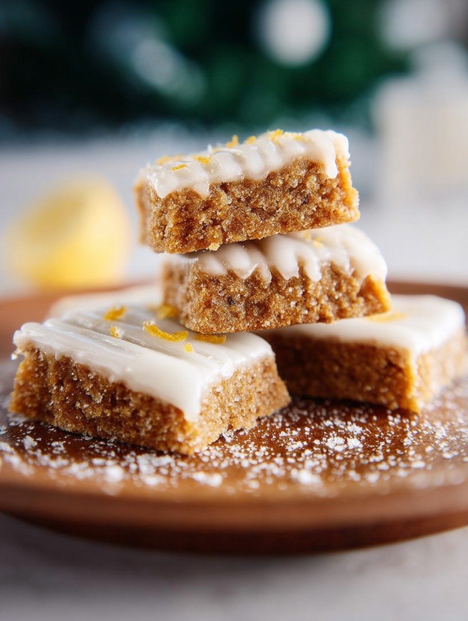 Lebkuchenbissen -schnell & saftig mit zitroniger Glasur image 2