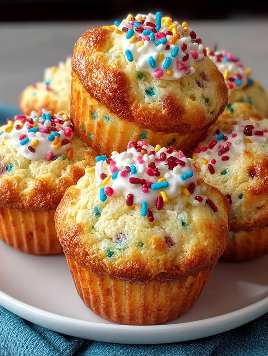 Mini Funfetti Joghurt Muffins image 2