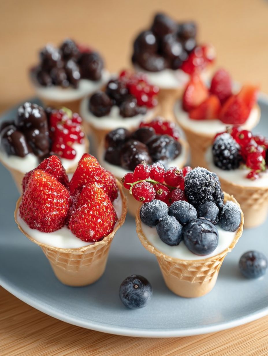 Obst-Dessert im Waffelbecher image 2