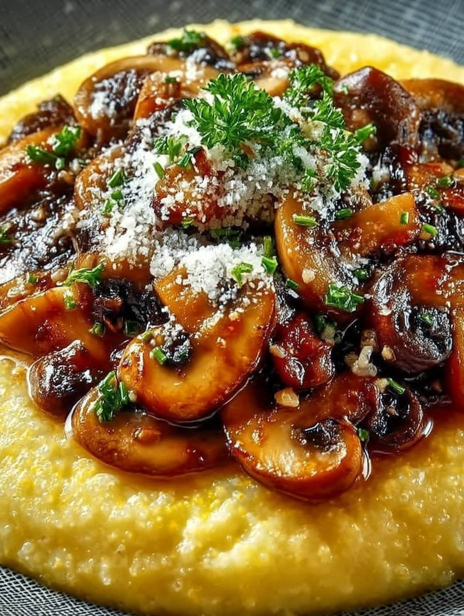 Pilzragout mit Parmesan-Polenta image 2