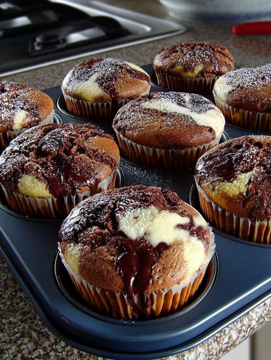 Schoko Käsekuchen Muffins image 2