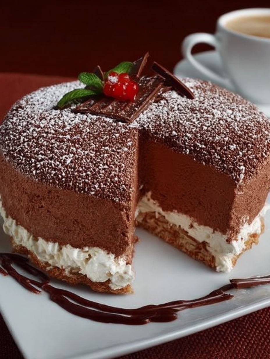 Schoko Mousse Windbeutel Torte image 2