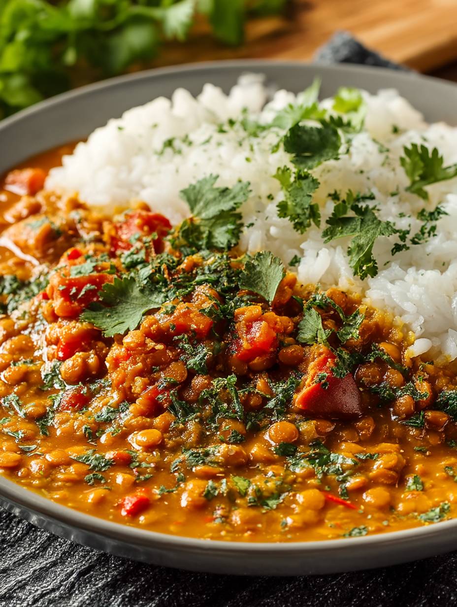 Veganes High Protein Linsen Curry image 2