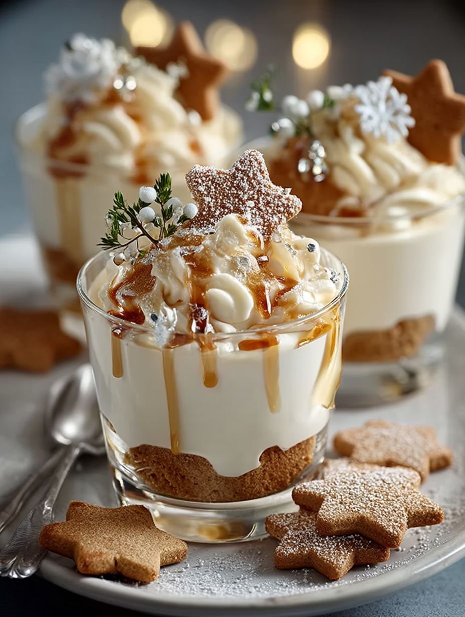 Weiße Lebkuchen-Mousse mit weißer Schokolade Rezept image 2