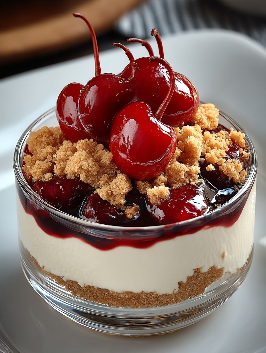 Zimtcreme mit Kirschsauce und Amaretti image 2