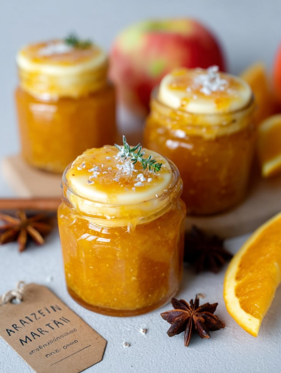 Apfel-Orangen-Marmelade mit Marzipan image 2