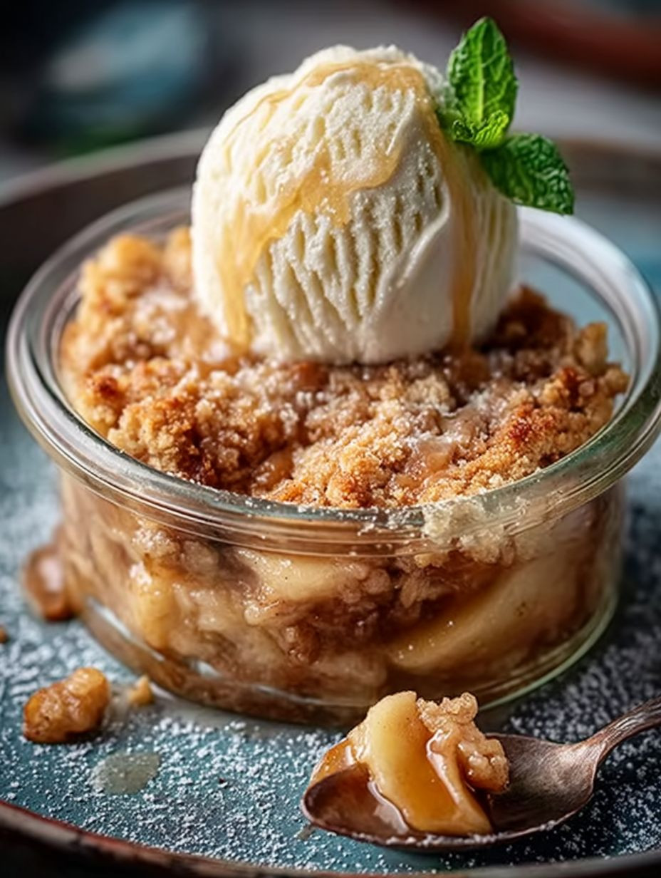 Bratapfel Apfel Crumble mit Vanil image 2