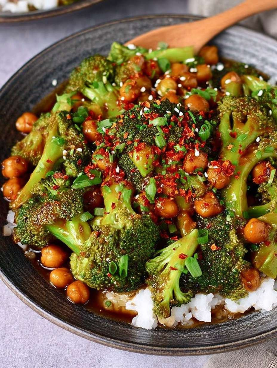 Brokkoli Pfanne mit Kichererbsen image 2