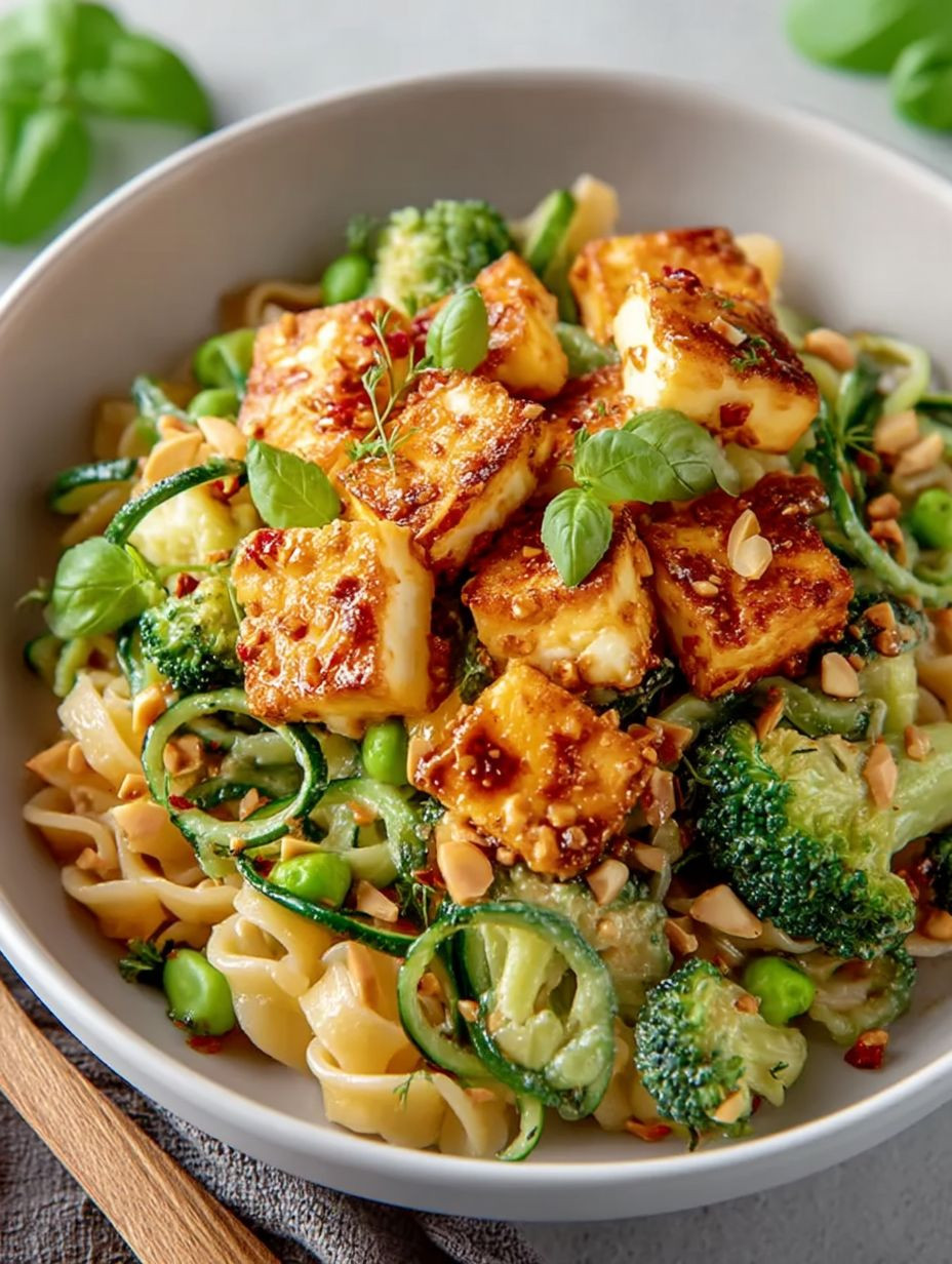 Colorful Halloumi Pasta Salad image 2