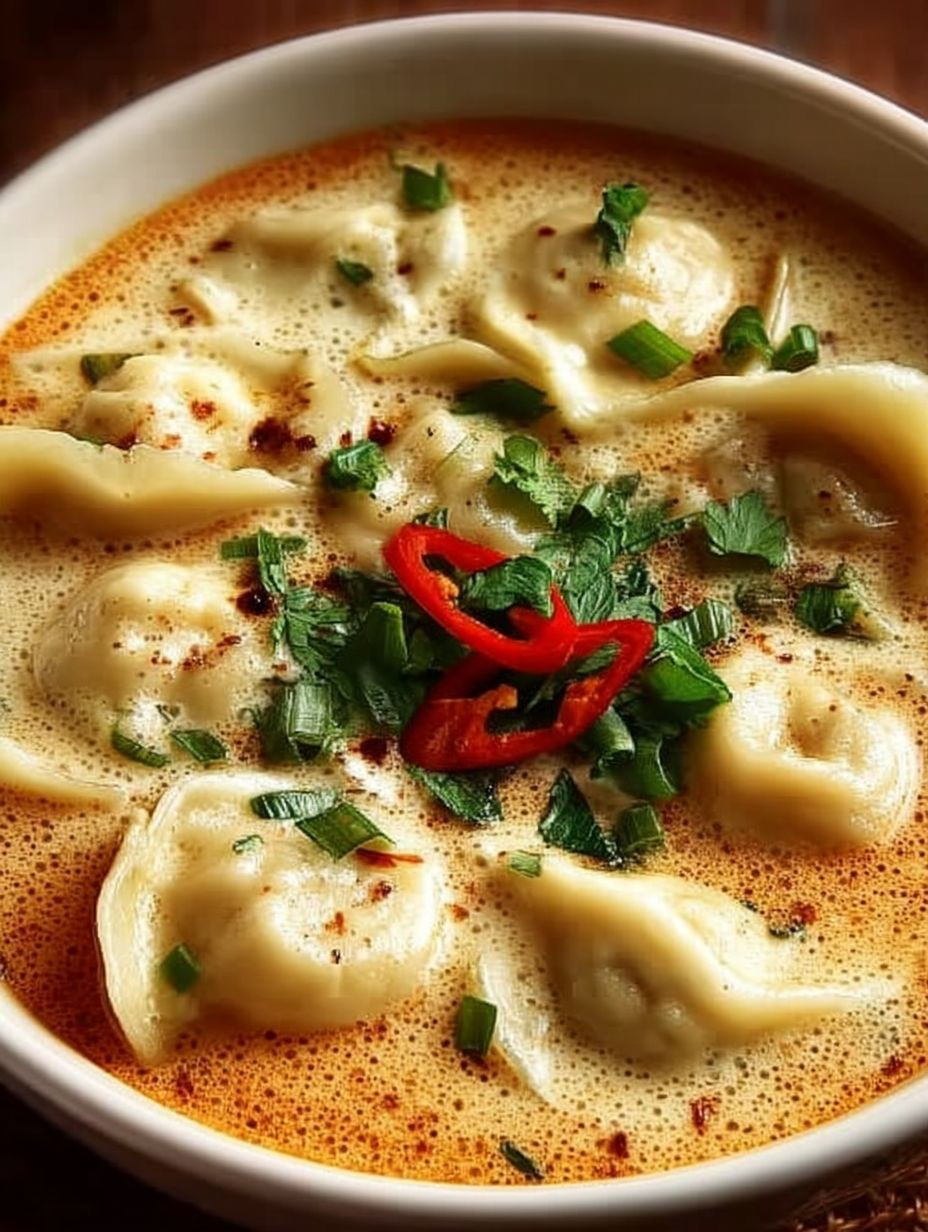Creamy Thai Dumpling Soup image 2