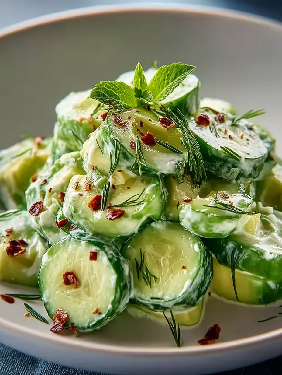 Cremiger Gurken-Avocado-Salat image 2