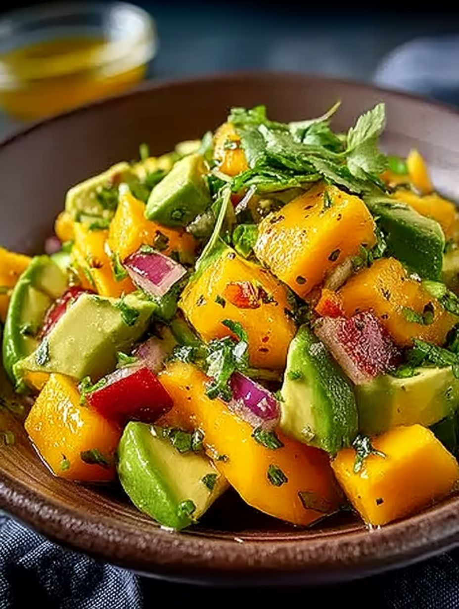 Einfacher Avocado Mango Salat image 2