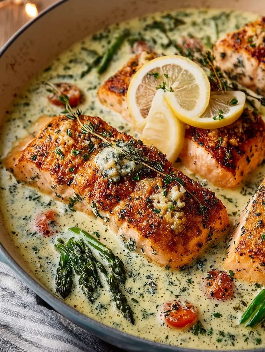 Gebackener Lachs in CREMIGER PARMESAN-SAUCE image 2