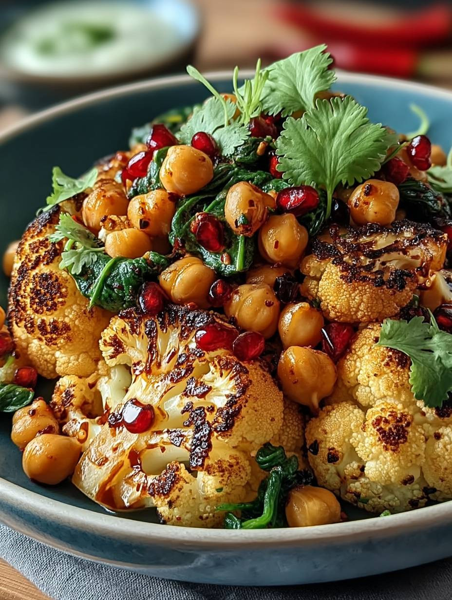 Gewürzblumenkohl mit Kichererbsen image 2