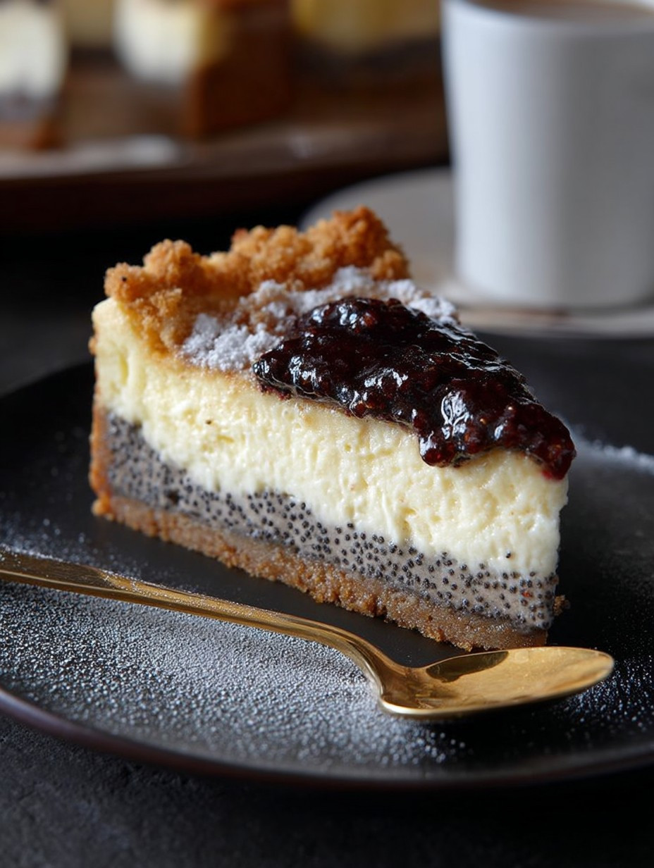 KÄSEKUCHEN MIT MOHN UND STREUSELN image 2