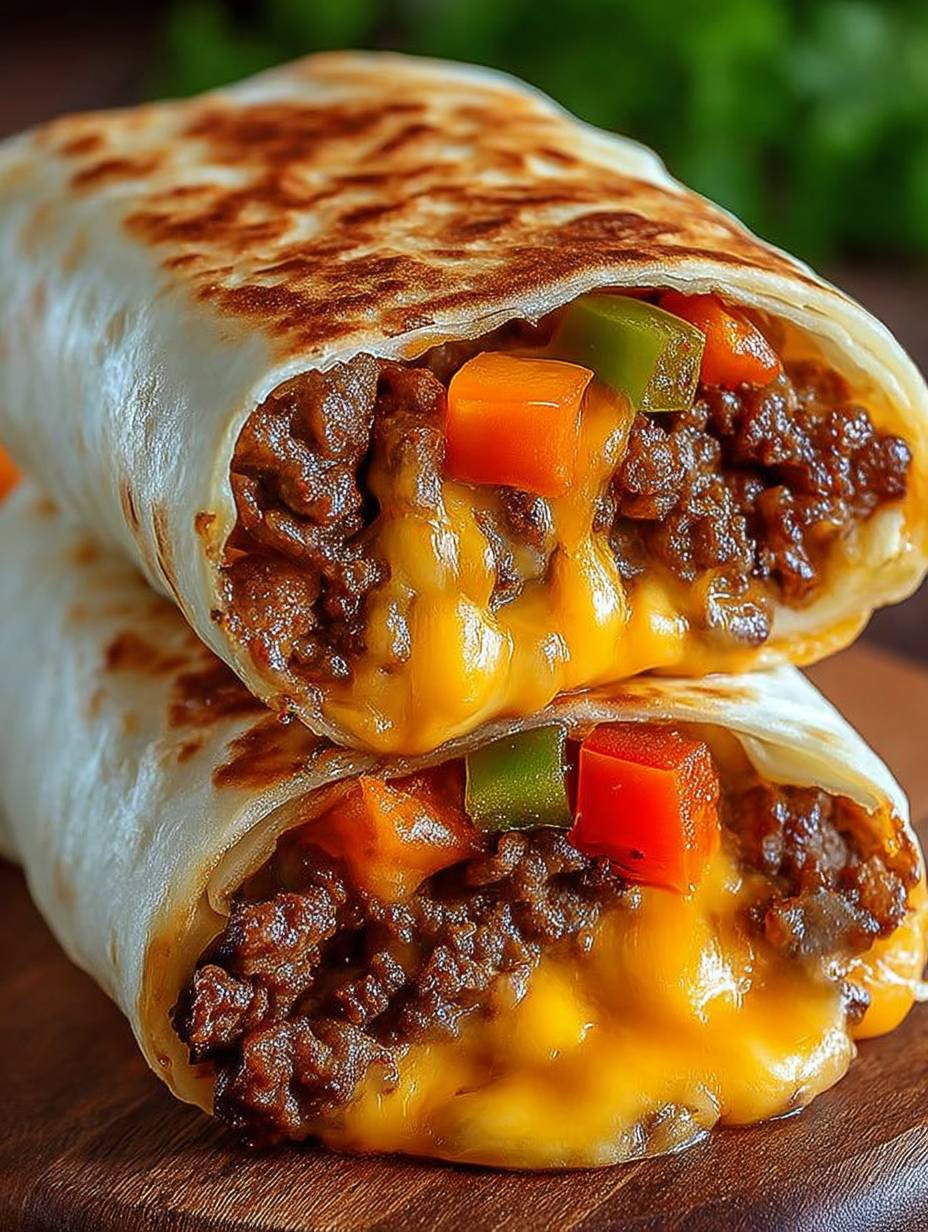 Knusprige Cheeseburger Wraps image 2