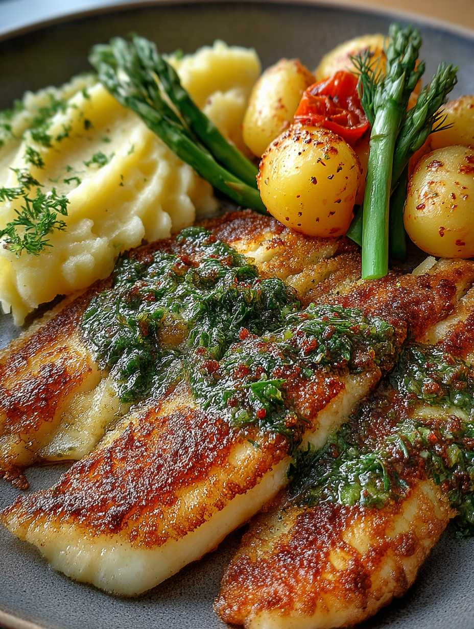 Knuspriger Fisch mit frischer Kräutersoße – Ein Geschmackserlebnis! image 2