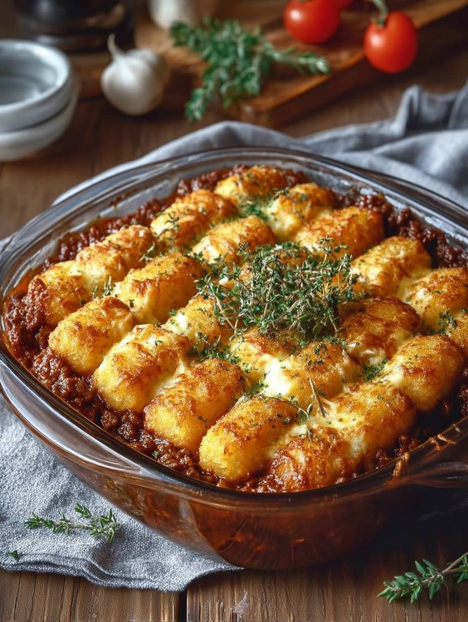 Kroketten Auflauf mit Hackfleisch image 2