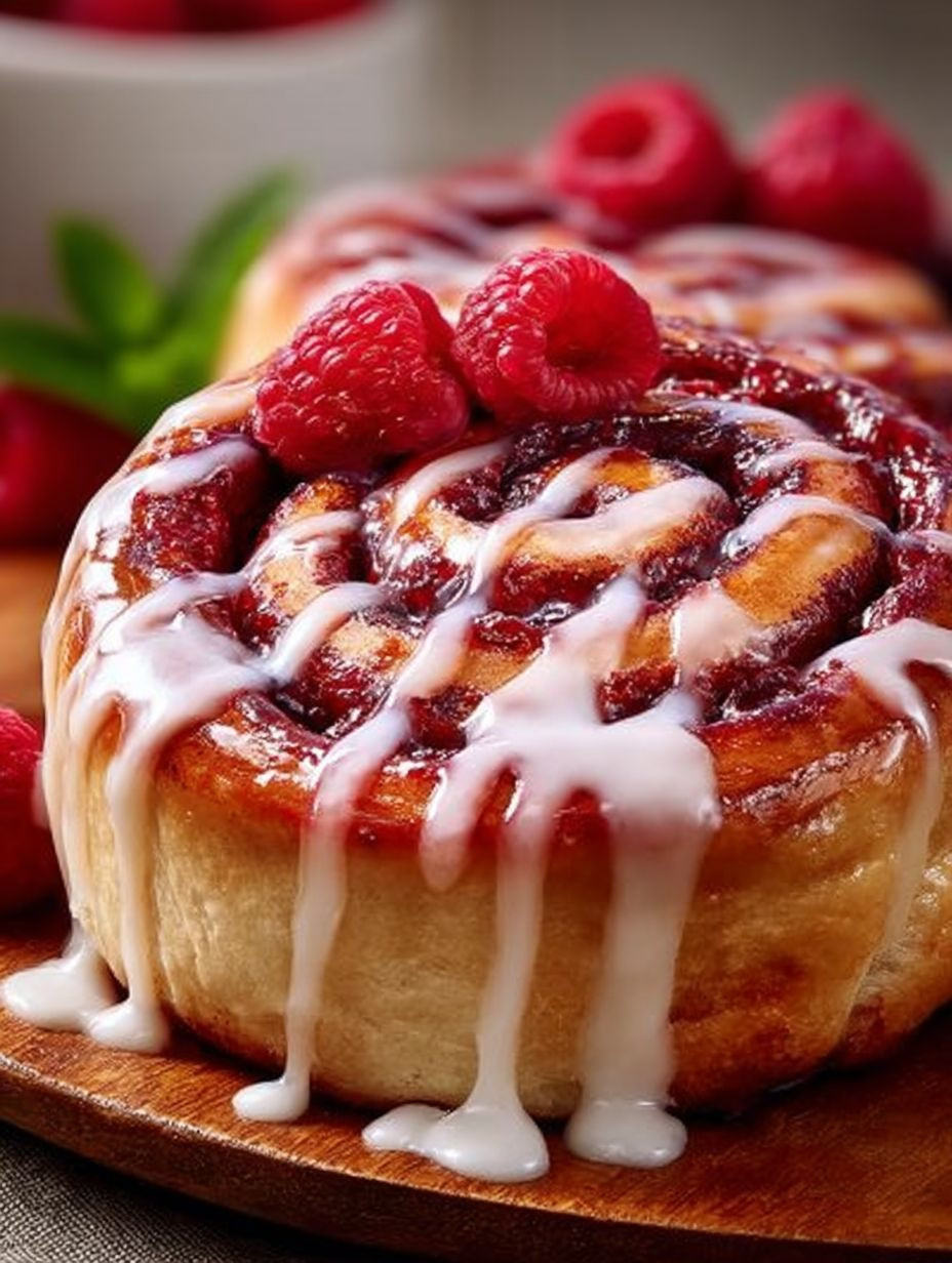 Raspberry cinnamon ROLLS image 2