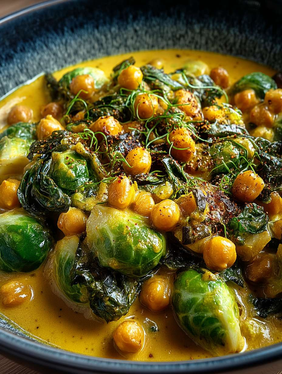 Rosenkohl-Curry mit Kichererbsen image 2