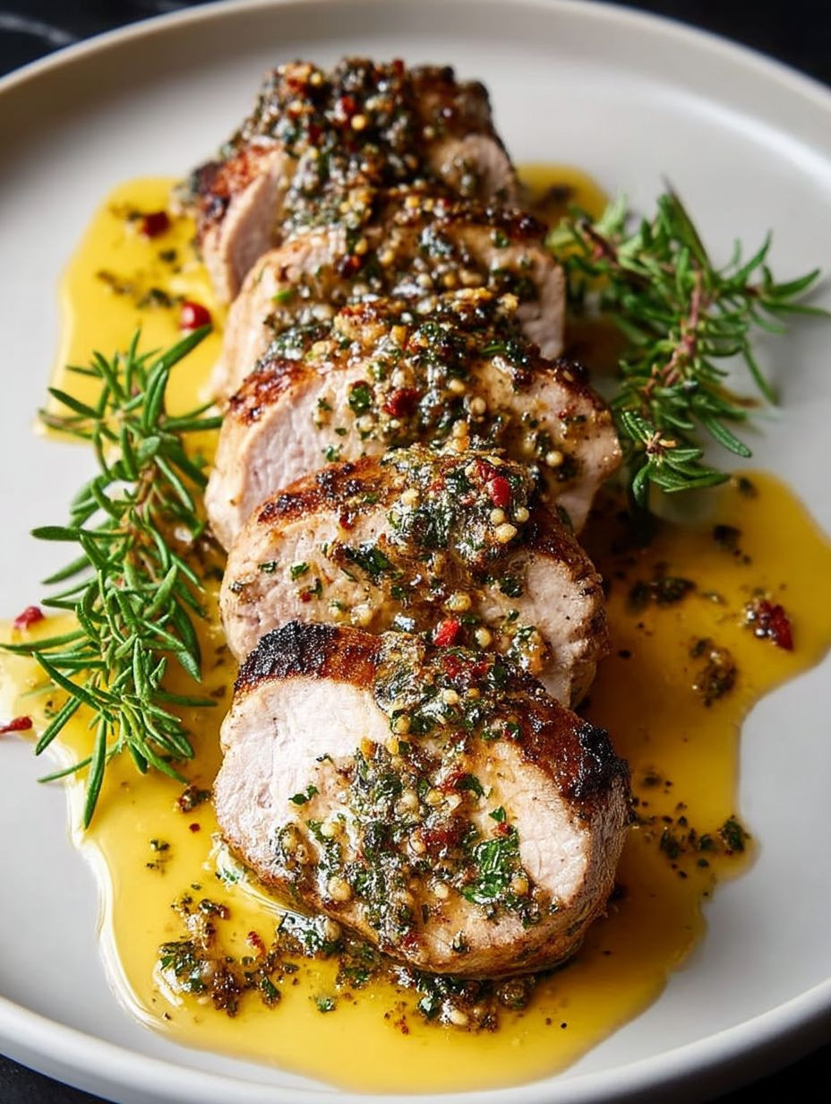 Schweinefilet mit Senf-Kräutersauce image 2