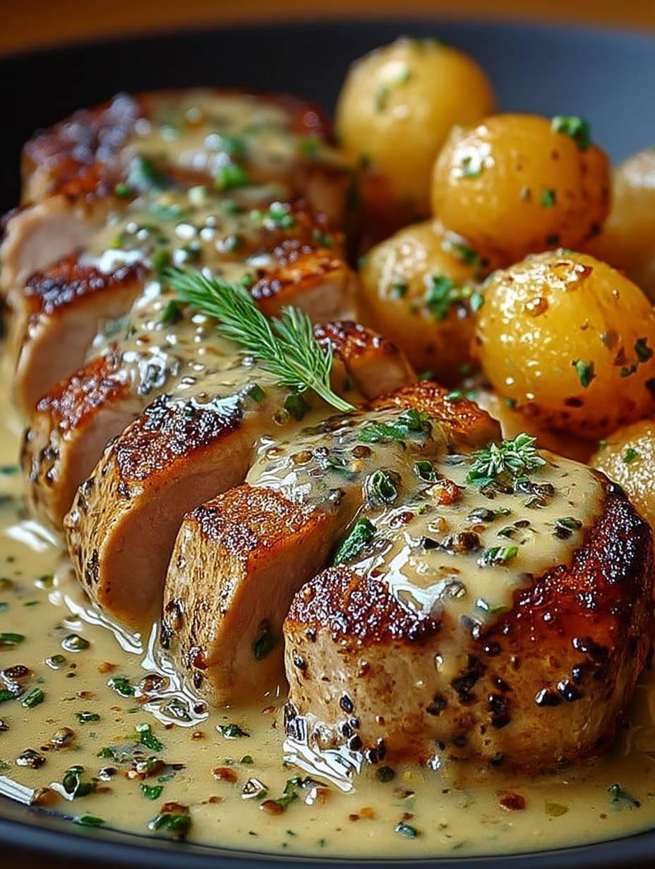 Schweinefilet mit cremiger Dijon-Sauce image 2