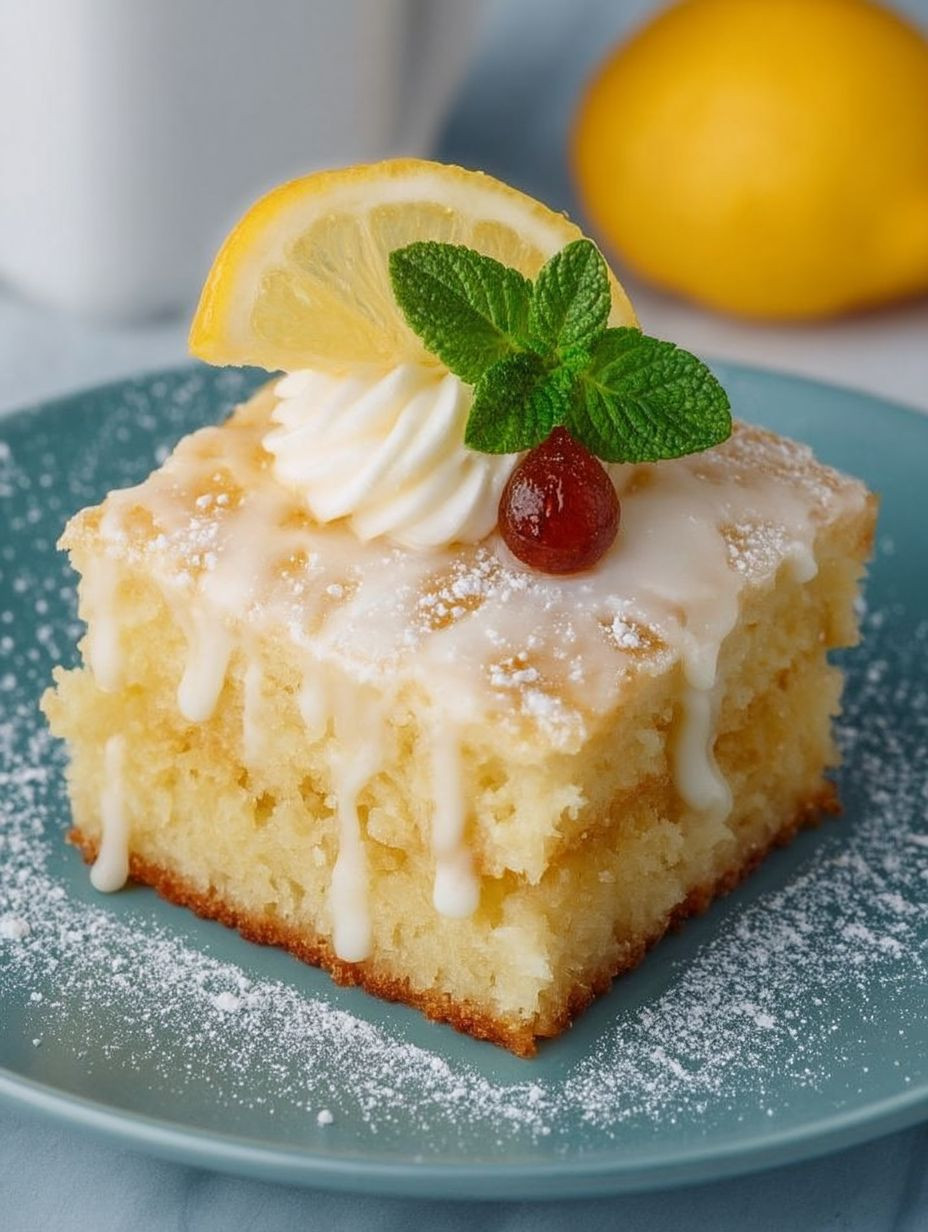 ZITRONENKUCHEN VOM BLECH Suuuuper saftig! image 2