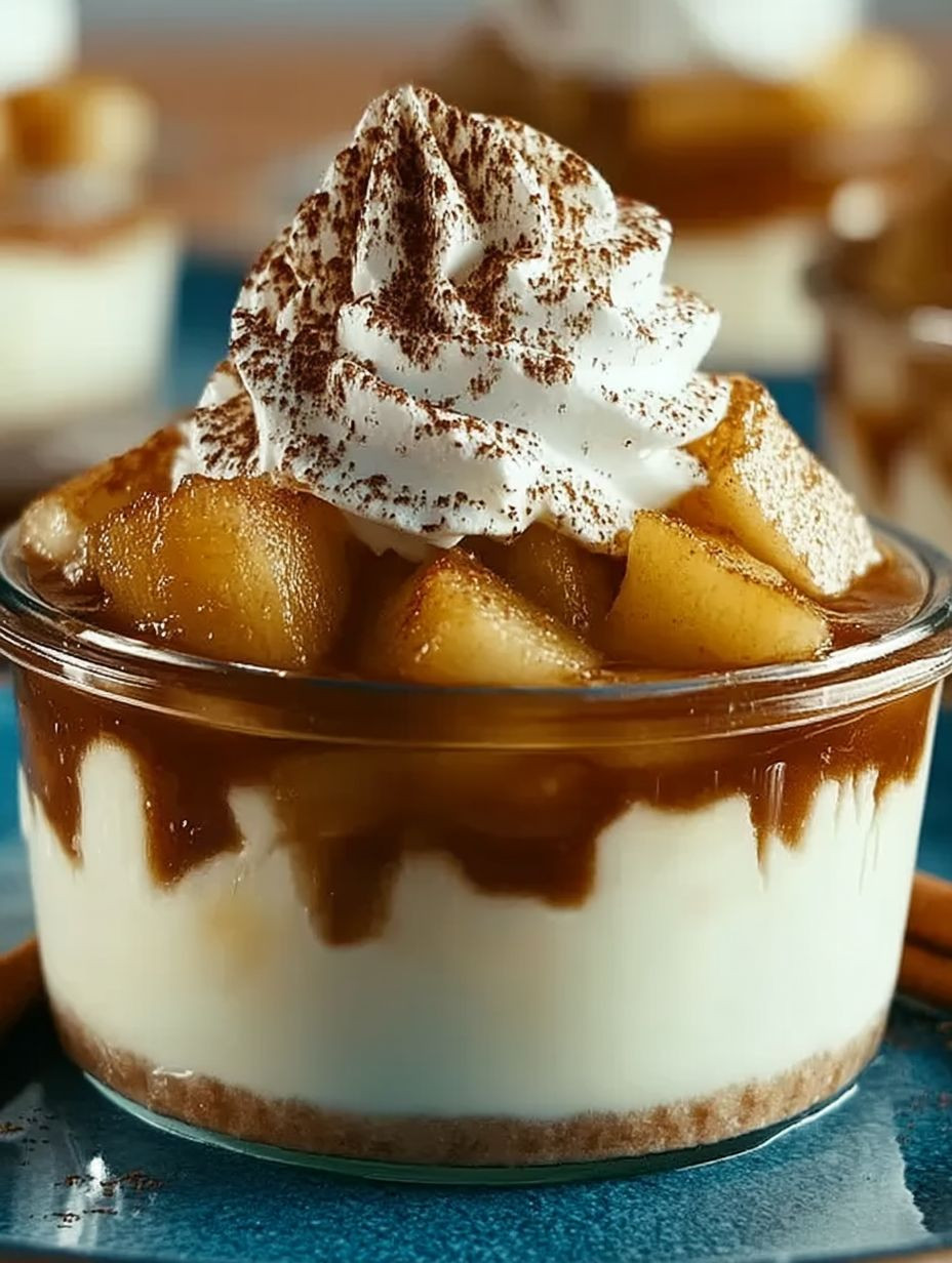 Zimtcreme mit Bratapfelkompott image 2