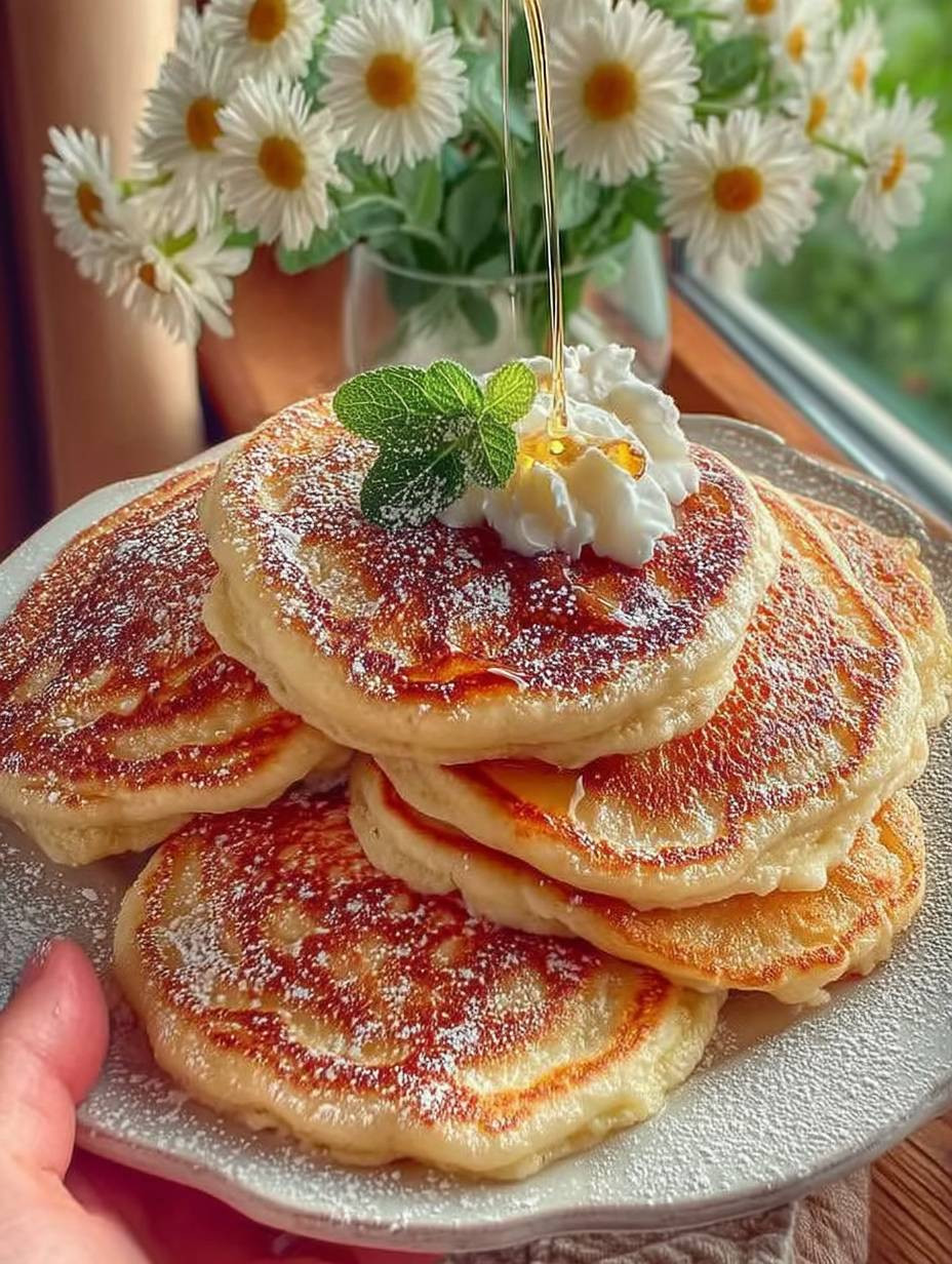 3 Minuten Apfel - Joghurt Pfannkuchen die ich jede Woche bereite! image 2