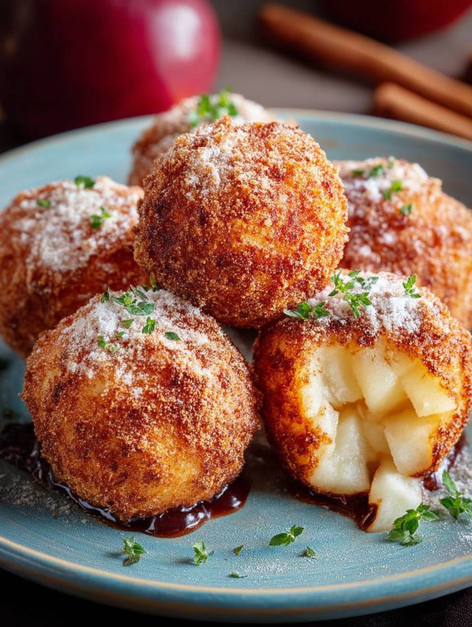 Apfelbällchen aus dem Airfryer image 2