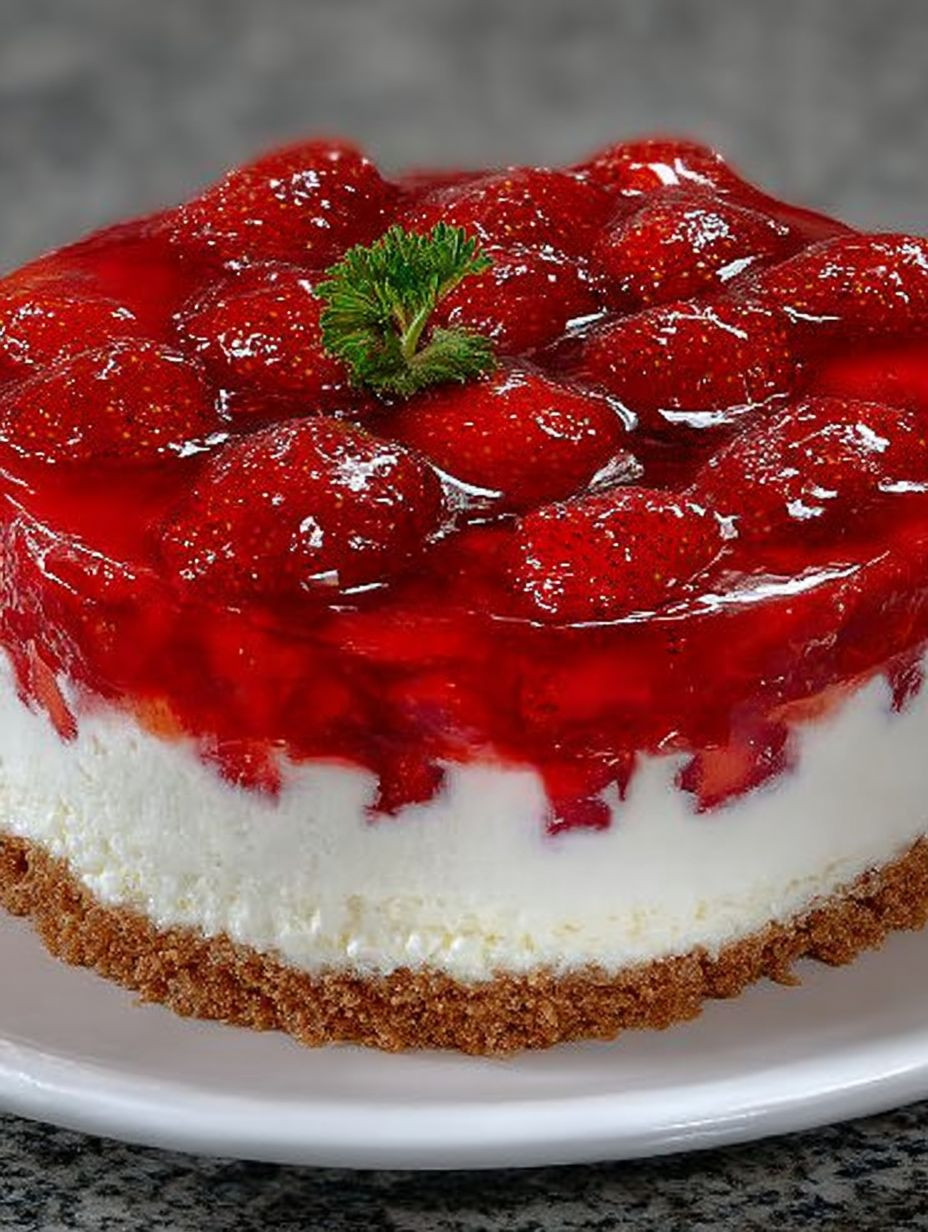 Erfrischende Erdbeertorte ohne Backen image 2