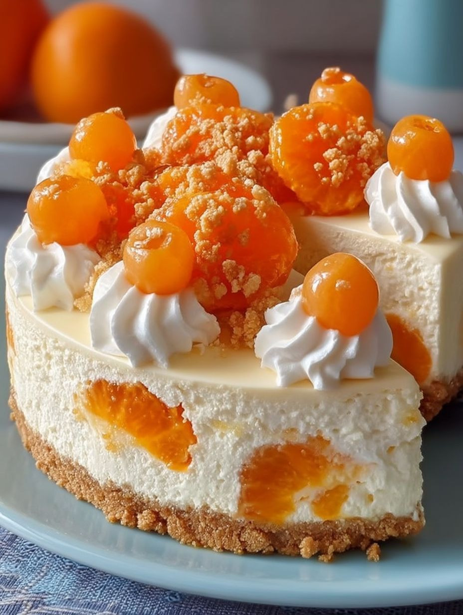 Fantakuchen mit Paradiescreme und Mandarinen image 2