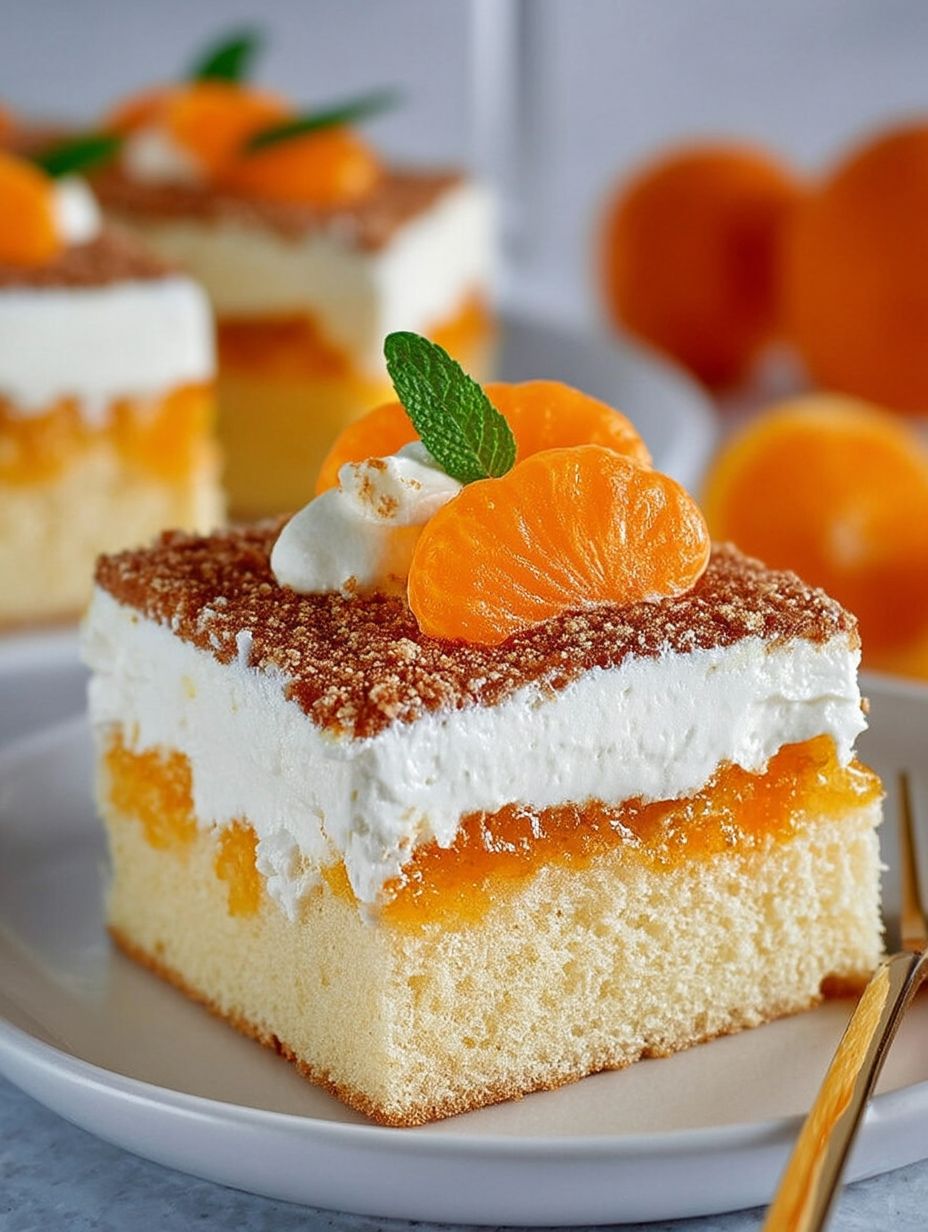 Fantakuchen mit Schmand und Mandarinen image 2